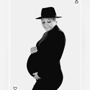 Yeshape turtleneck maternity dress - black - size medium